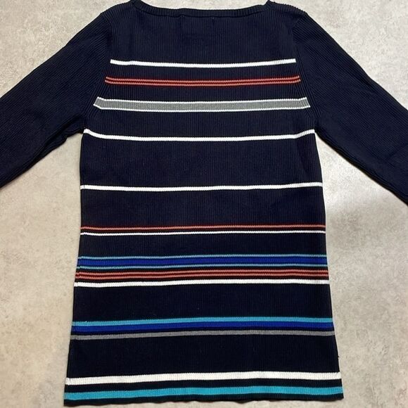 Liz Claiborne women’s crewneck long sleeve sweater. Multicolor. Size M. - Picture 6 of 6